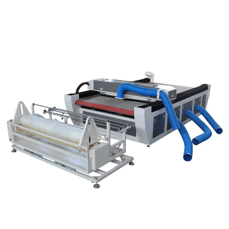 co2 laser cutting machine for cutting large fabric in garment embroidery industry