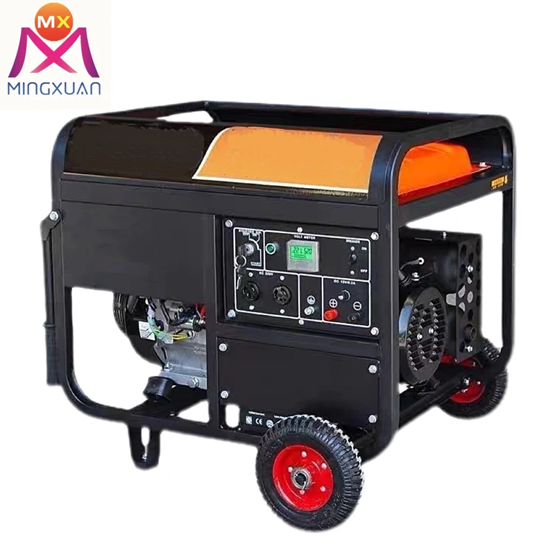 Small gasoline generator home 10000W Fuel hand electricity Double boot generation gas equipment