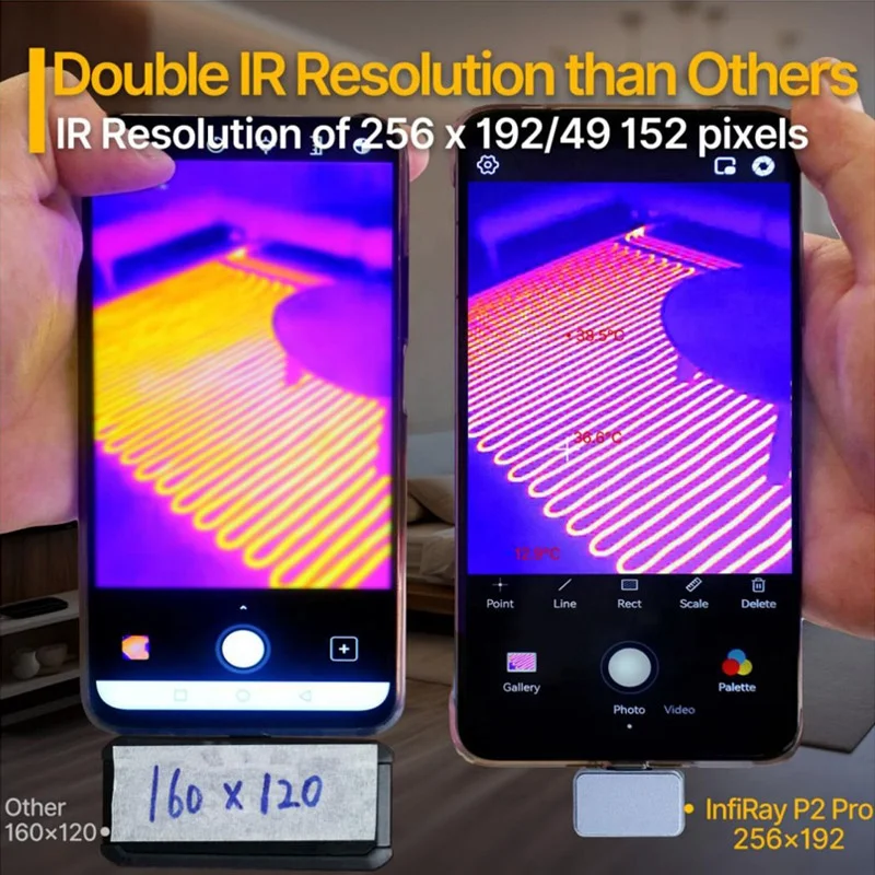 Infiray P2 pro Multifunctional Type C Android Mobile Imager Smartphone Phone Infrared Thermal Imaging Camera For Sale