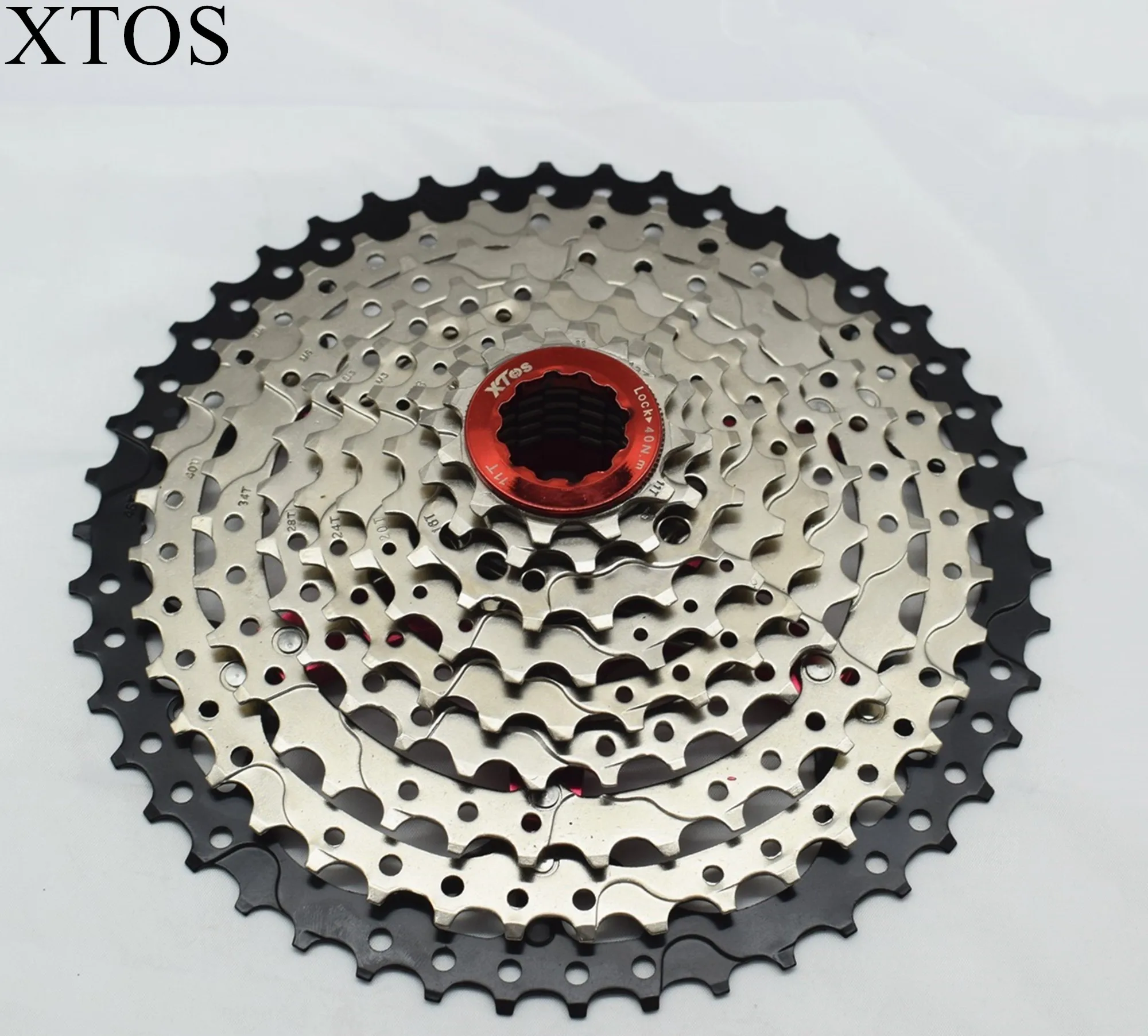 
XTOS Mountain Bike Cassette 9Speed 11- 46T Sprockets Compatible With M430 M4000 M590 