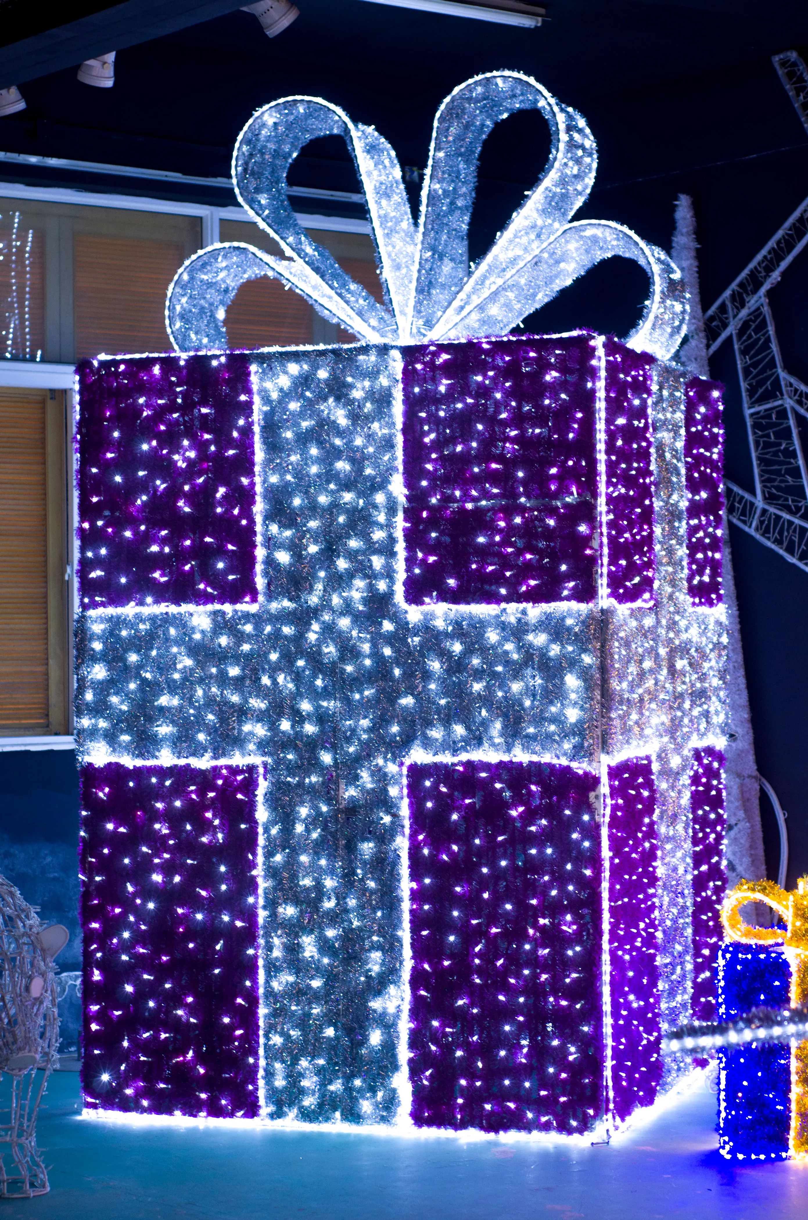 3D завод лучшие продажи украшения Подарочная коробка Led мотив света для