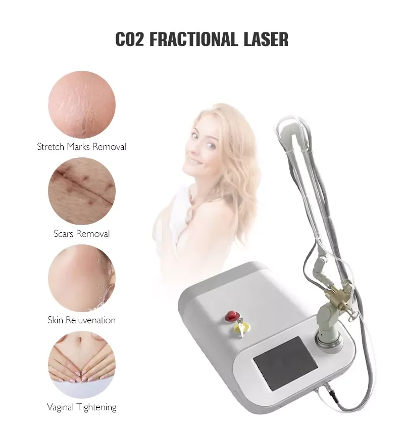 Hot trend portable fractional RF CO2 therapy stretch marks removal laser machine