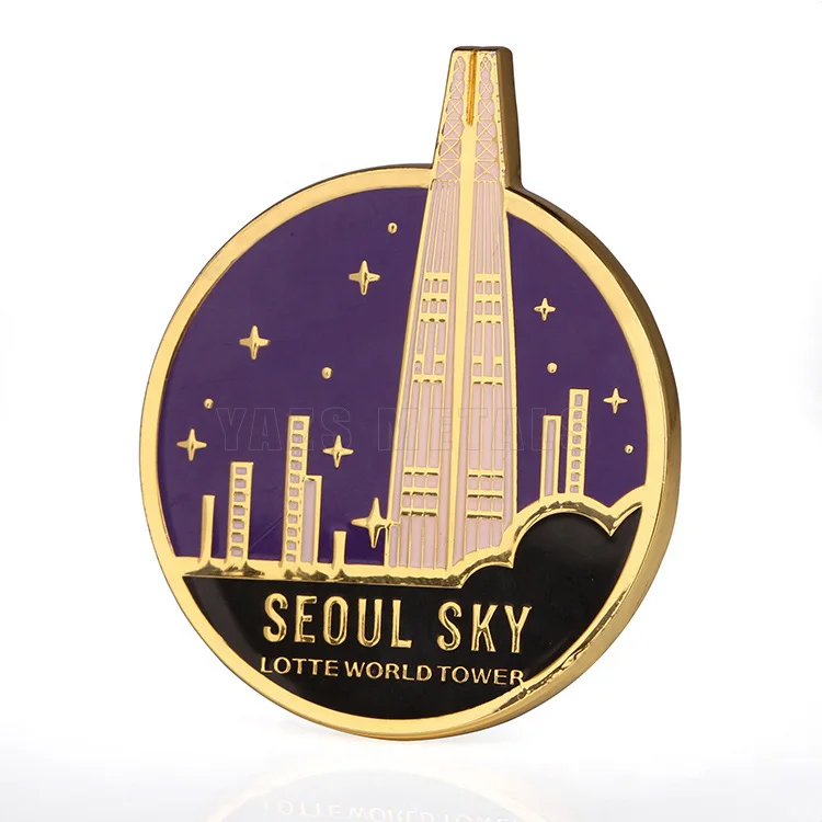 High Quality Decorative Refrigerator Magnets Custom Metal Souvenir Fridge Magnet