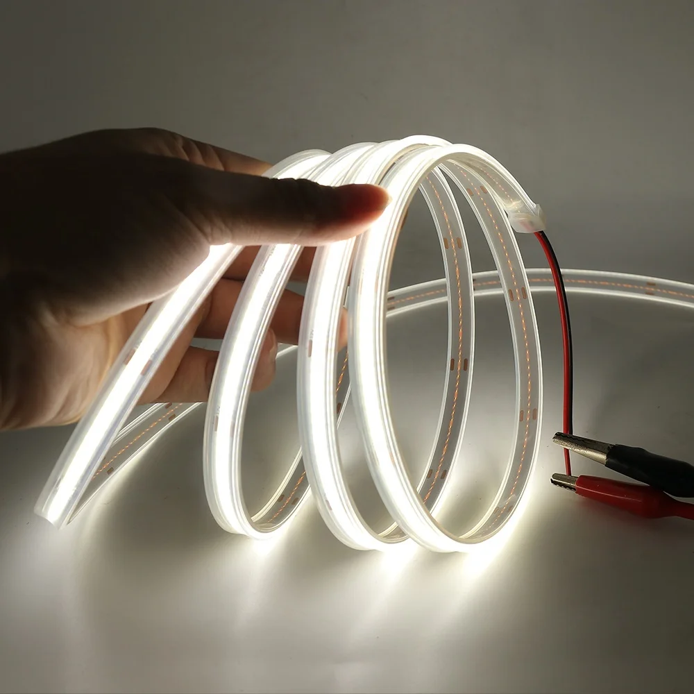 IP68 Waterproof 12V 24V 11W Warm White 2700k 3000K 4000K 6000K FOB COB LED Strip