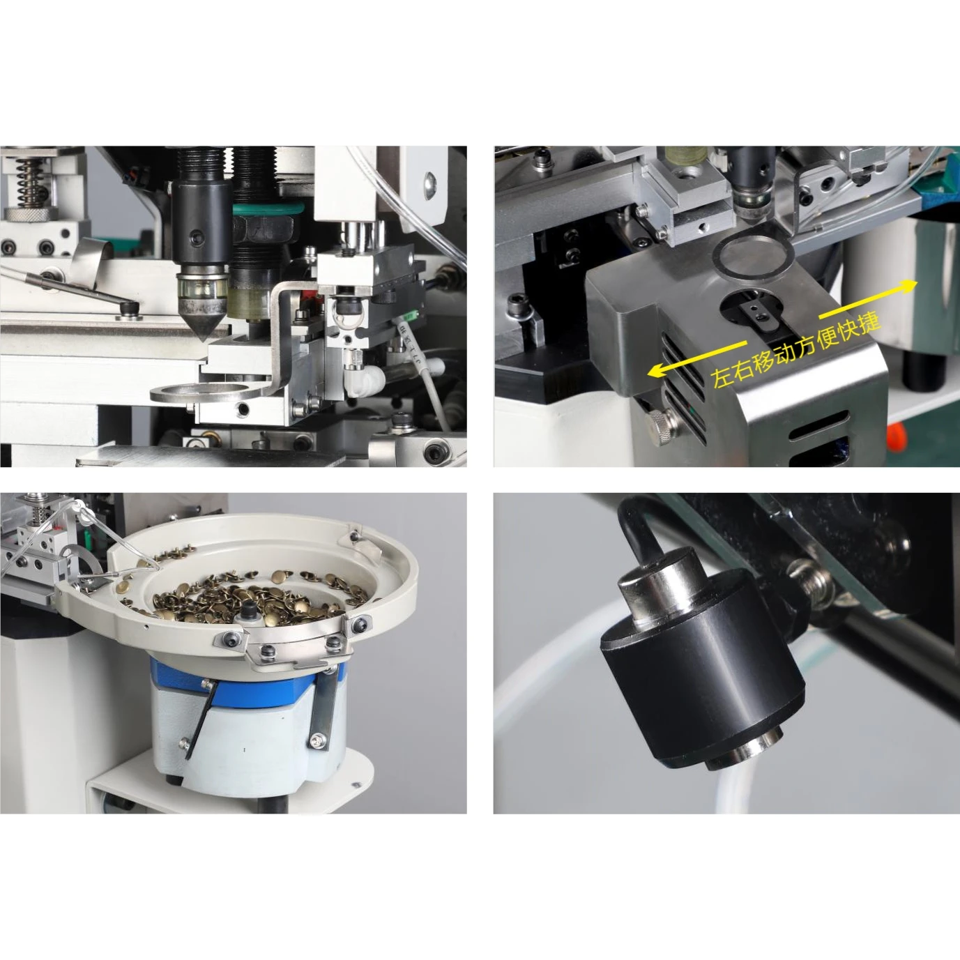 BT-716-A Full Automatic fabric Button snap buttons Making Machine punching and button machine for various material clothes