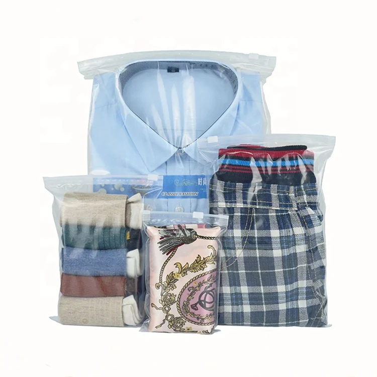 Оптовая продажа, пластиковый пакет для упаковки одежды с логотипом на заказ, с молнией, Прозрачные полиэтиленовые пакеты для одежды на застежке-молнии