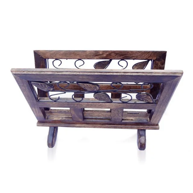 
Hand Curved Best Quality Wood Made Unique And Leave Designing Folding Book Stand/Holder For Home/Temple Use 
