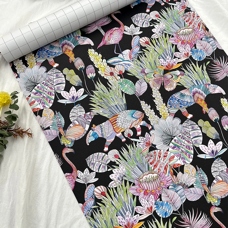 High Quality Wholesale self adhesive 3d Floral Wallpaper For Home Decor Bedroom Design Living Room Background Wall Paper