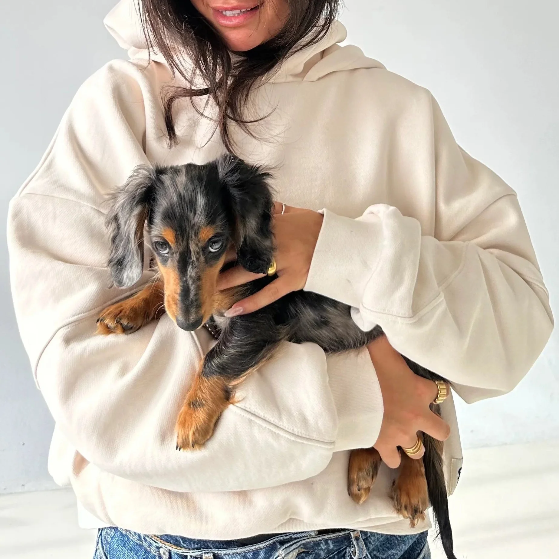 Custom Manufacturer Cotton Thick Women 500 Gsm 3D 500Gsm Puff Print Hoodie