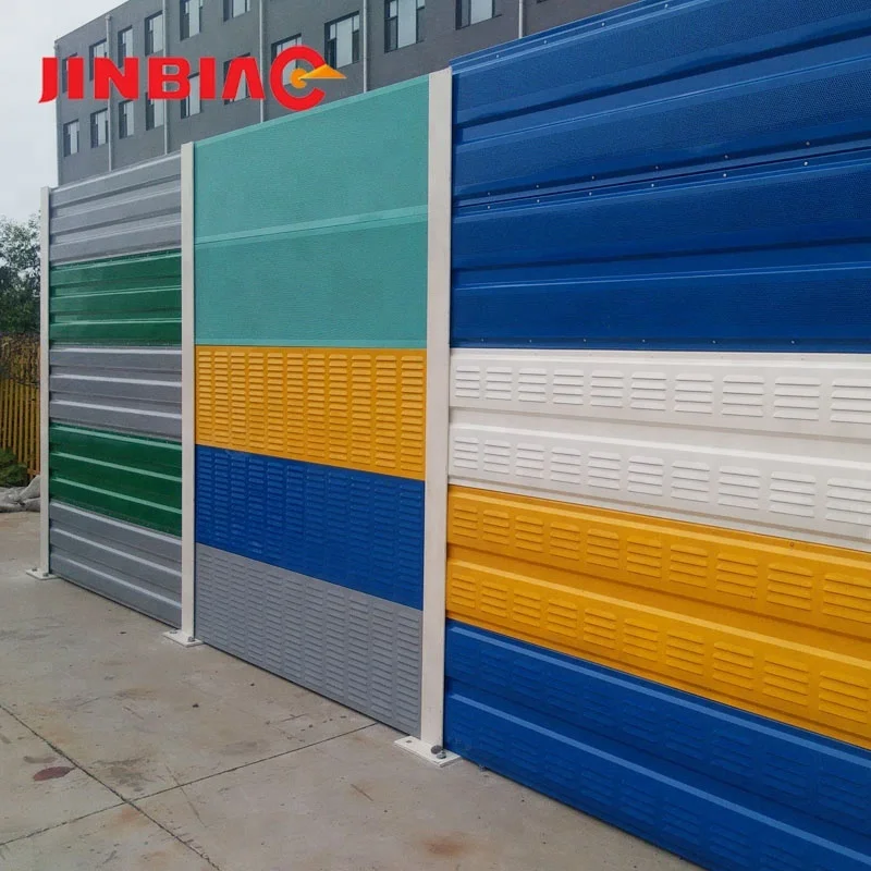 Perforated Aluminum 1.2mm thick Decoration Sound Absorbing Wall Noise Barriers For Highways