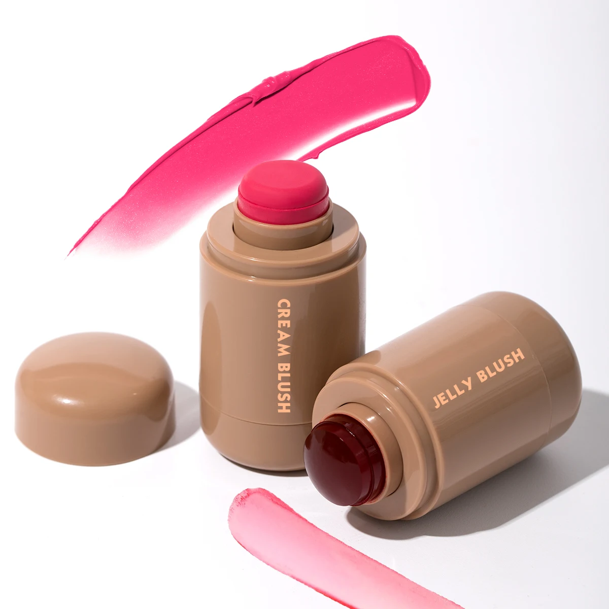 High Quality Face Makeup Tint Cooling Jelly Blush Stick Custom Logo Natural Pocket Long Lasting Creamy Blush Stick Wholesale