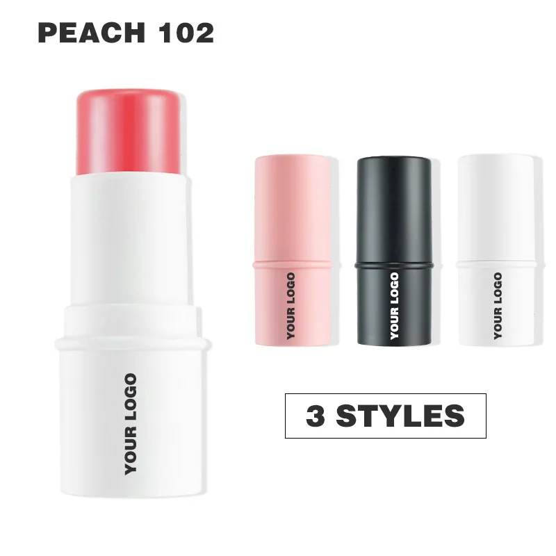 Multi-functional 8 Color Cream Blush Stick White Tinted Moisturiser Creamy Private Label Stick Blush