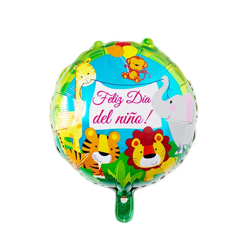 
18inch feliz dia del niNo Circus Party mylar balloons balloon decorations 