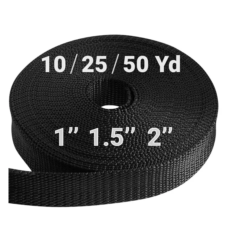 Wholesale Price Flat Flat Polyester Webbing Belt Strap For Seatbelt