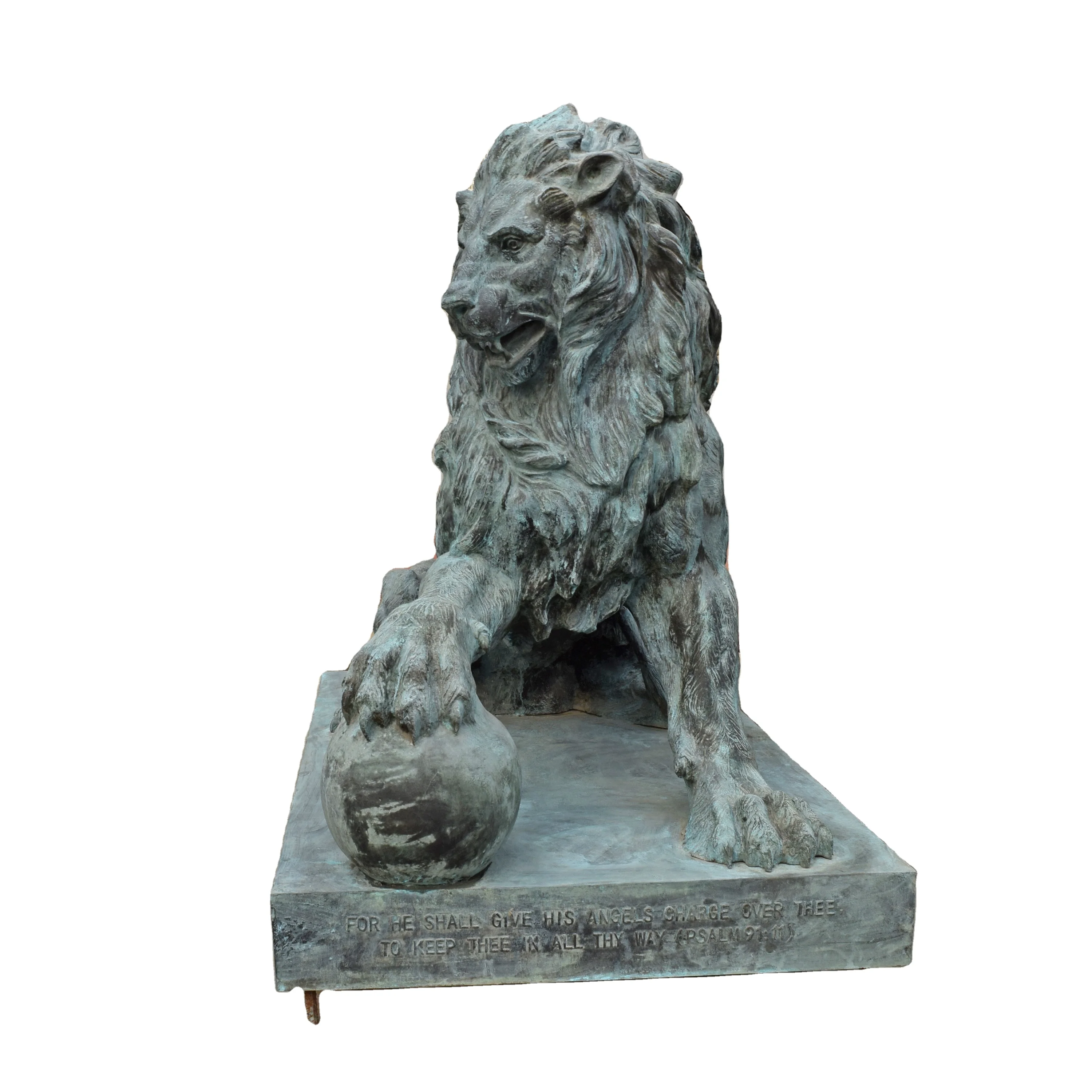 Outdoor Decoration Art Statue Outdoor Decor Casting Bronze Guardian Lion Sculpture