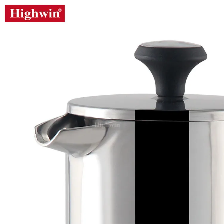 HIGHWIN из нержавеющей стали Prensa Francesa Espresso френч пресс кофеварка с термометром