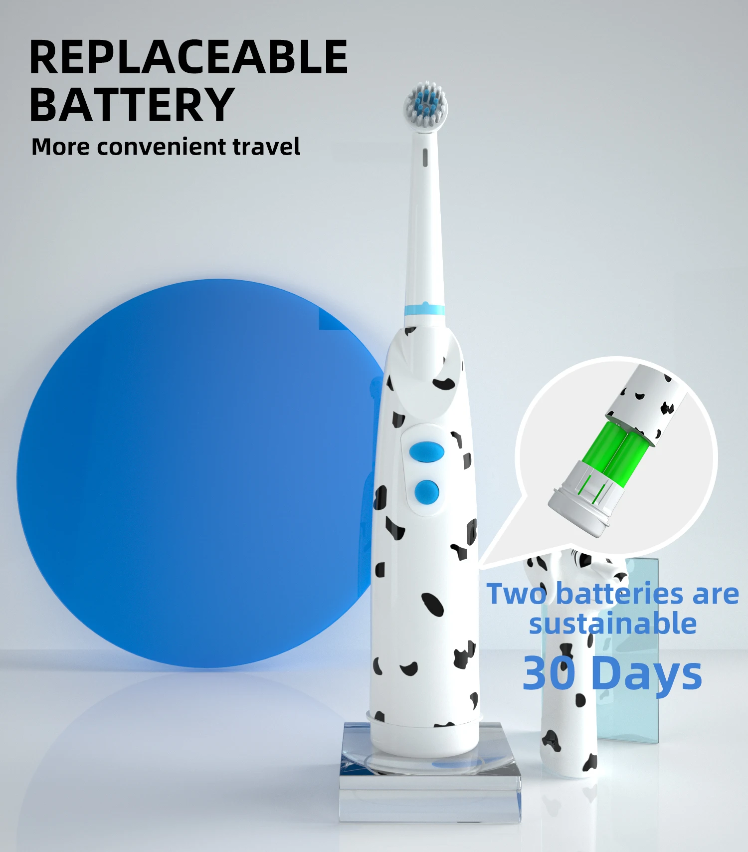 Factory Wholesale  OEM New Fashion Style Customized cartoon rotary electric toothbrush for kids replacement brush heads