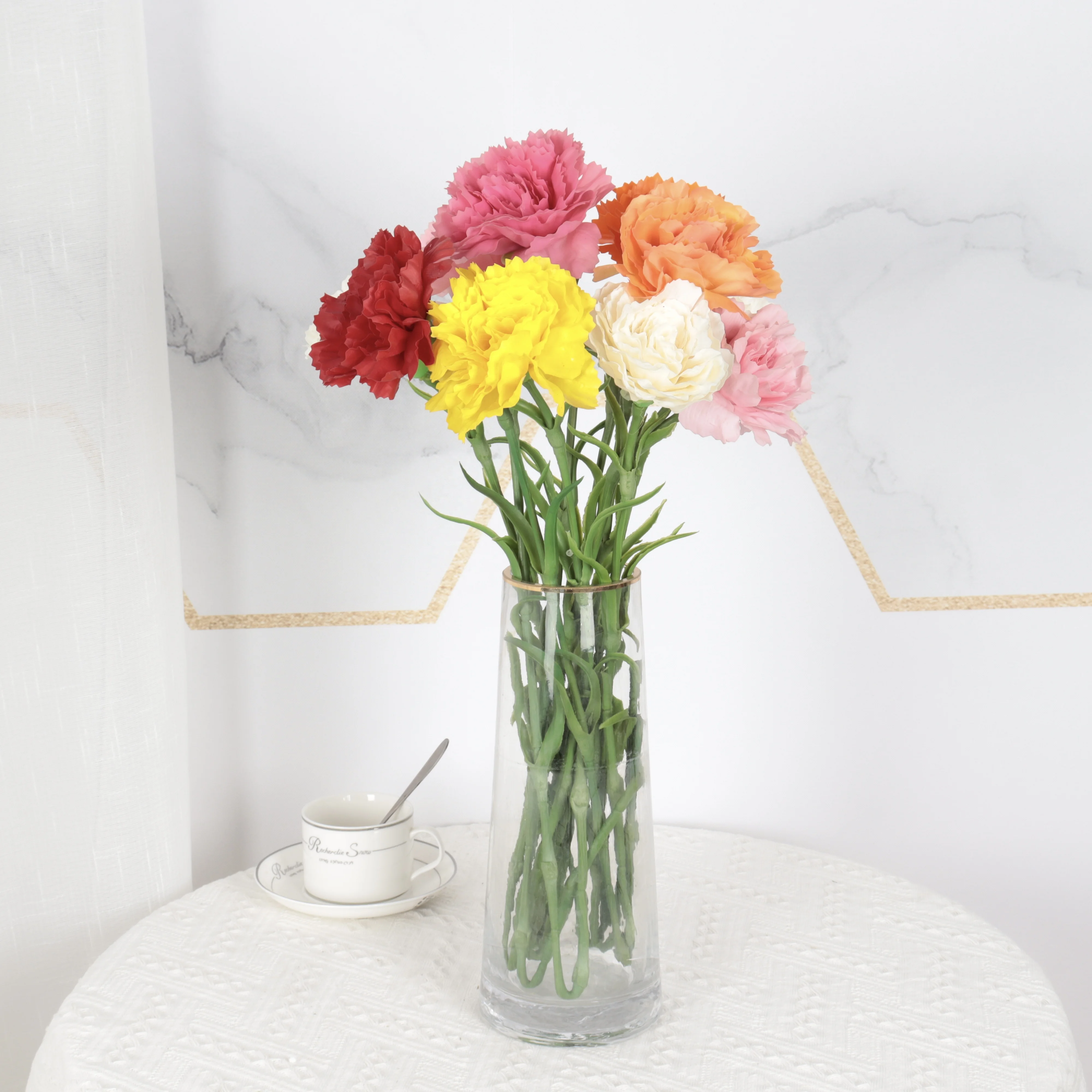 Artificial Holiday Home Decorative Flowers Carnation