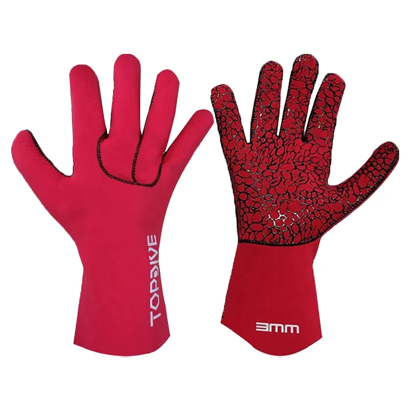 Factory Custom 3mm 5mm Neoprene Warm Wetsuit Gloves Thermal Neoprene Swim Gloves for Diving