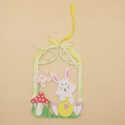 Мой первый Пасхальный деревянный кролик табличка карта пункт пасхальное украшение