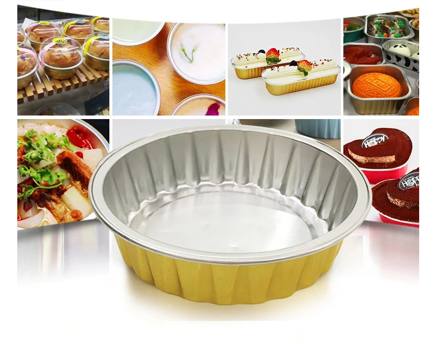 3000ml Aluminum Cups Disposable Baking Cups Muffin Liners Mini Pie Pans Foil Cupcake Containers for Party
