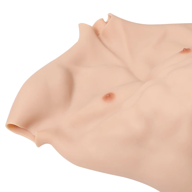 Soft silicone muscle suit cosplay anime muscle suit strong abdominal artificial simulation chest muscles belly six pack