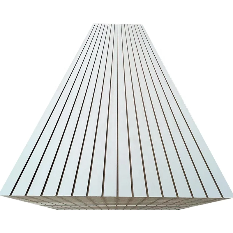 Slat Wall Board/ Wooden Slat Wall with Grooves MDF Slatwall Panels Display Shelf 15mm 16mm 18mm panel slot board