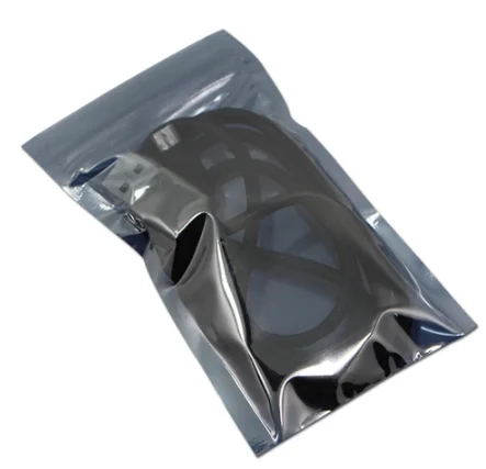 Antistatic Aluminum Storage Bag Zipper Lock Resealable Anti Static Pouch for Electronic Accessories Package ESD Bags
