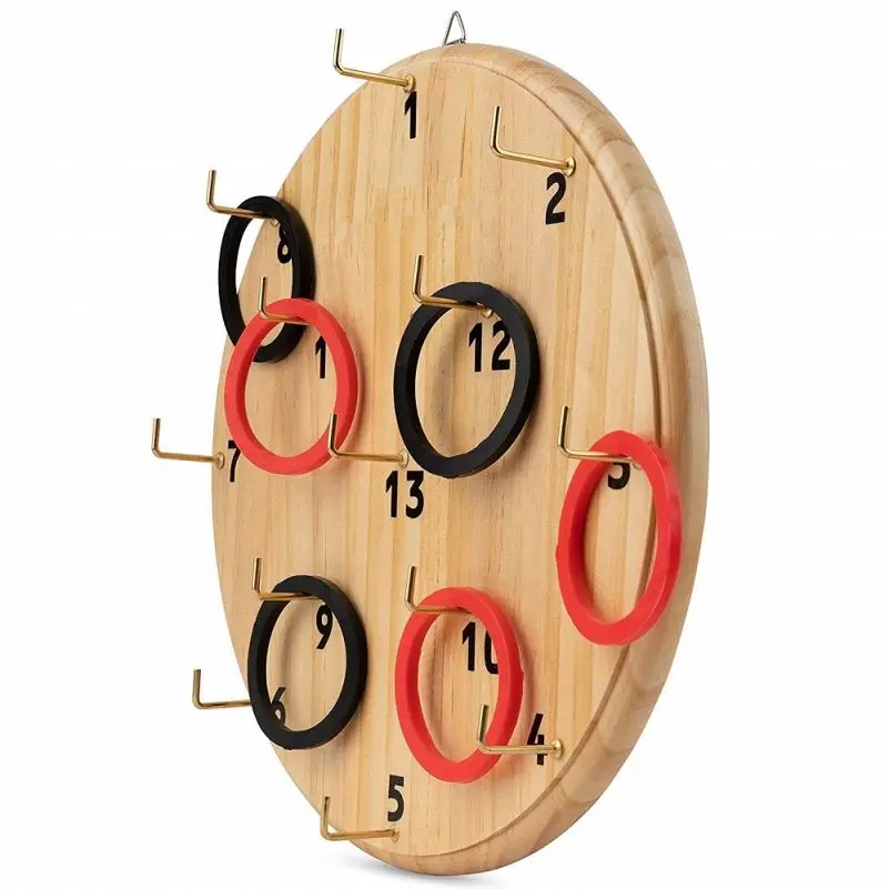 Hook And Ring Toss Game Easy Set Up Simply Hang and Play Unique Girls and Boys Gift