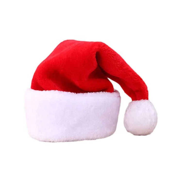 Christmas Santa Claus Plush Hats Kids Adults holiday dress up costumes Felt hats custom winter warm Christmas hat