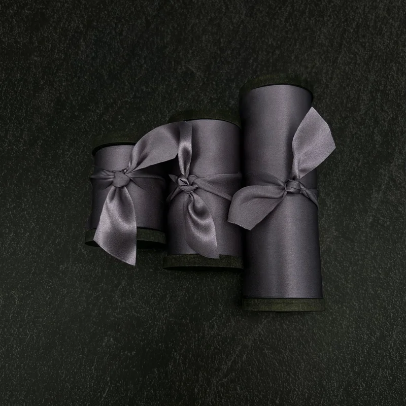 Cut edge 2.5 inches 100 percent mulberry pure silk satin ribbon for wedding decoration