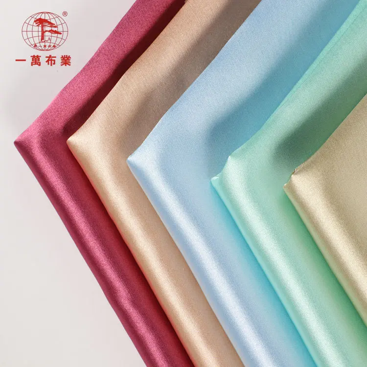 Custom color and poly satin yarn dyed Upholstery Satin