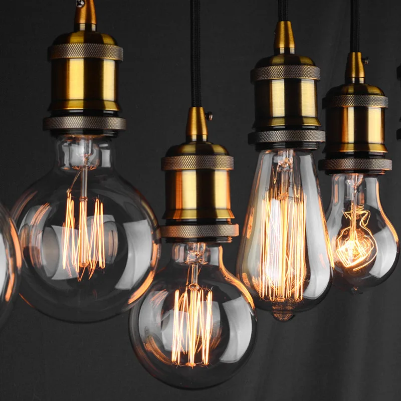 Edison Bulb E27 220V 40W Retro Ampoule Vintage Incandescent Bulb edison Lamp Filament Light Bulb Decor