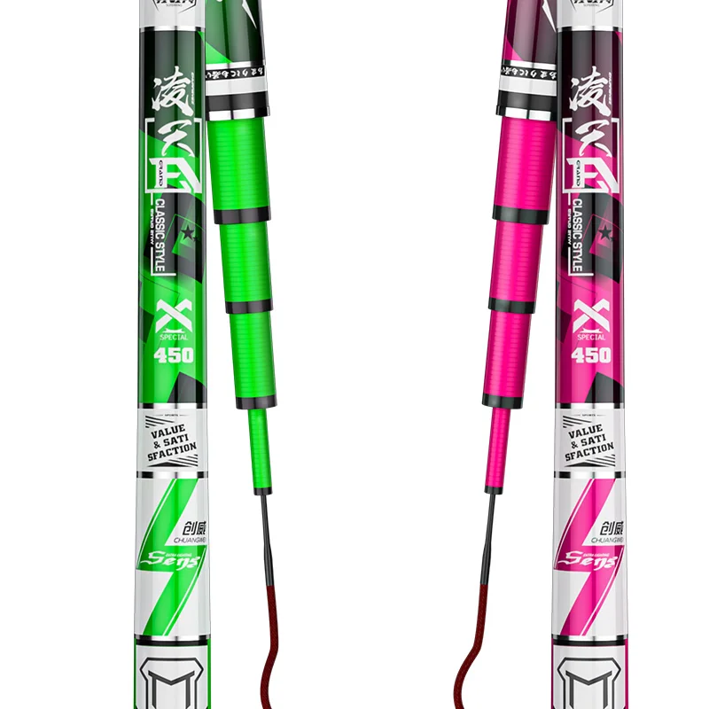 Wholesale Rod 2.7-4.5 Meter Colorful River Lake Fishing Soft Tip Carbon Rod Taiwan Fishing Pole For Saltwater