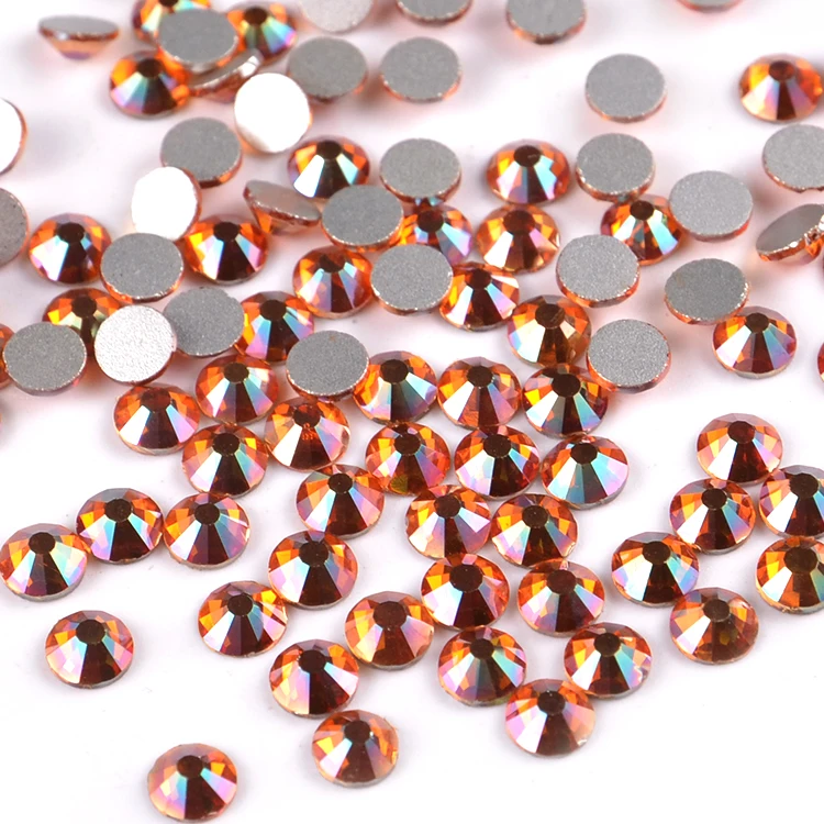 Незакрепленные стеклянные серебряные стразы с плоской задней стороной без горячей фиксации, оптовая продажа, подвески, Кристальные стразы, дизайны для одежды