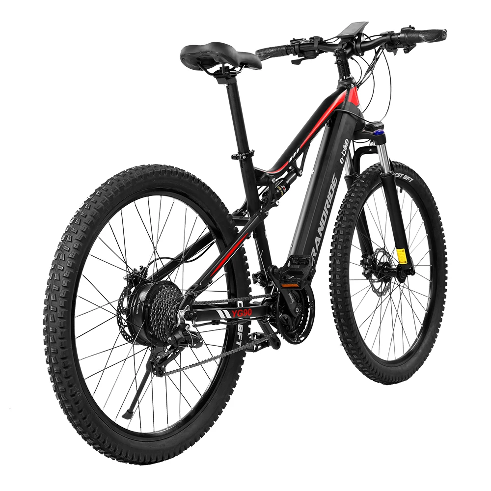 ЕС склад 1000 Вт Электрический горный велосипед 48V 17Ah полная Подвеска MTB с SHIMANO гидравлические тормоза