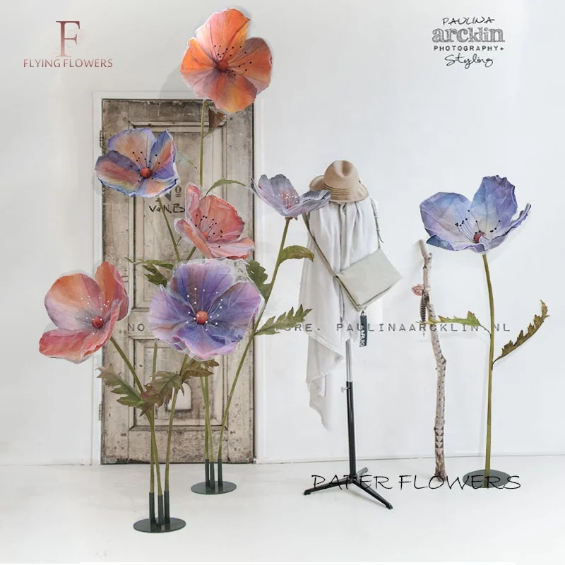 
Made in China high-quality dyed artificial paper flowers for wedding and party decoration 