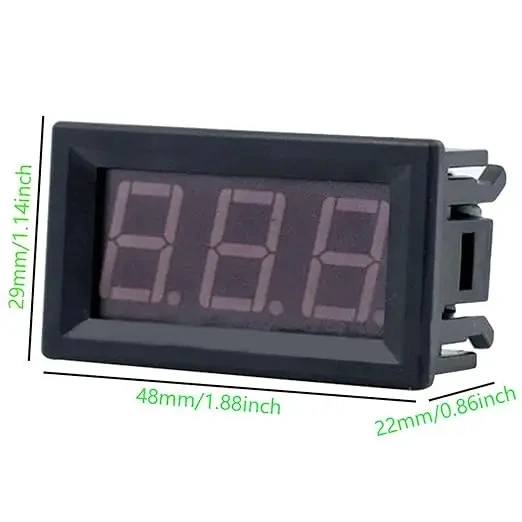 Mini 0.28 inch 0.28' 3 bits DC 0-100v Digital Red /blue/green LED Display Panel Voltage Meter Voltmeter tester