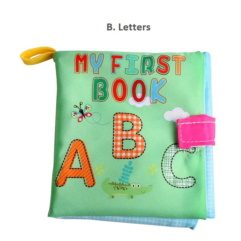 
Baby Cloth Book Early Education English Educational Book Durable Printed Crinkle Enlighten Books For Toddlers Preschool Children 