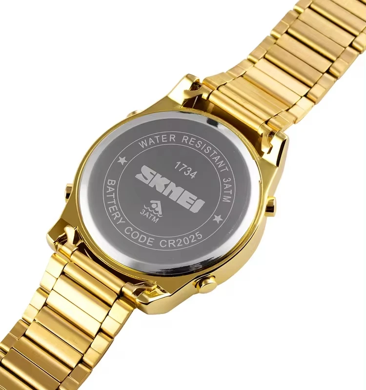 Luxury Brand Skmei 1734 Qibla Time Reminder Ramadan Gift Muslim Azan Watch