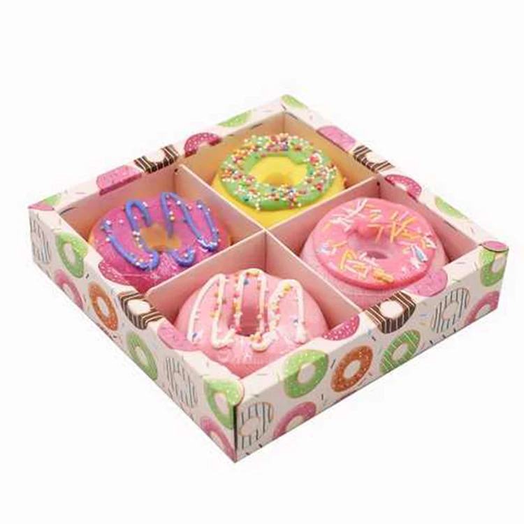 Custom 100g Natural Donut Shape Bath Bombs Moisturizing Bath Fizzer