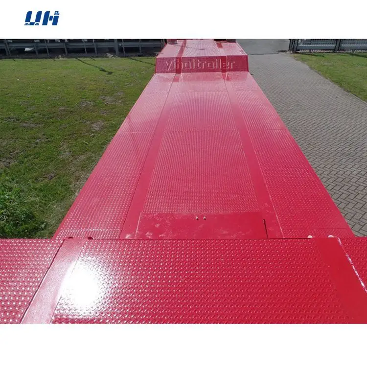 High Quality 2 3 4 Axle Hydraulic Gooseneck Low Bed Semi Trailer 70 80 90 Ton For Heavy Machinery Truck Trailers
