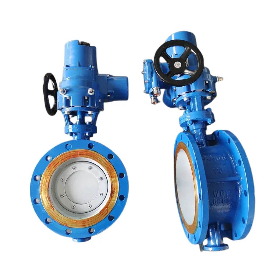 30years factory manufacture butterfly valve motorized wcb flanged metal seated electric butterfly valve