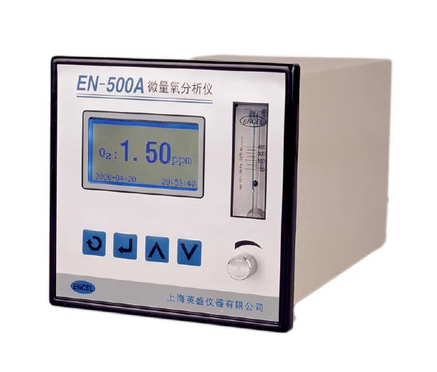 Измеряет содержание кислорода в воздухе, кислороде, водороде, азоте, аргоне и двуокиси углерода онлайн-анализатор кислорода