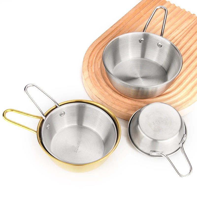 New Serving Bowls  Stainless Steel Korean  Seasoning Sauce Dish For Restaurant