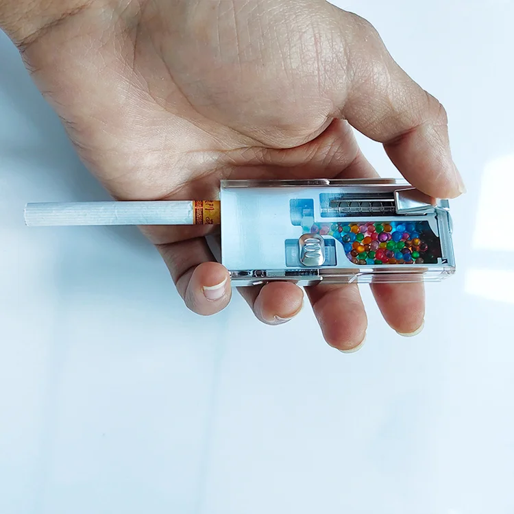 Обновление DIY всплывающая дымовая коробка с шариками для самостоятельного изготовления аксессуары для дымовых шариков инструменты для сигаретных шариков толкатель бусин
