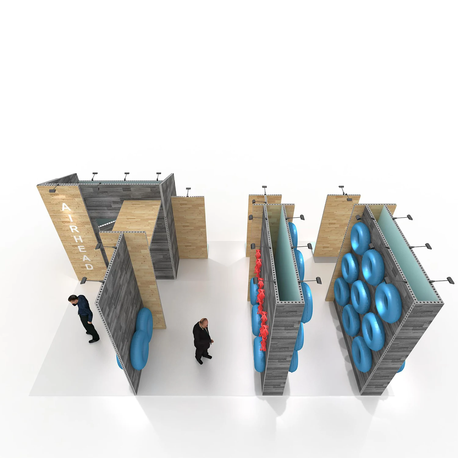 Transformable Modular Contracted Aluminium Extrusion Square Tube Exhibition Tradeshow Displays Stand Booth Design