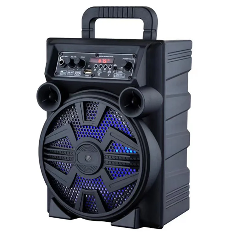 High Quality BT Trolley Speaker  Audio System Sound  Wireless Speaker Party  Rechargeable Battery Trolley Speaker With Rgb Light