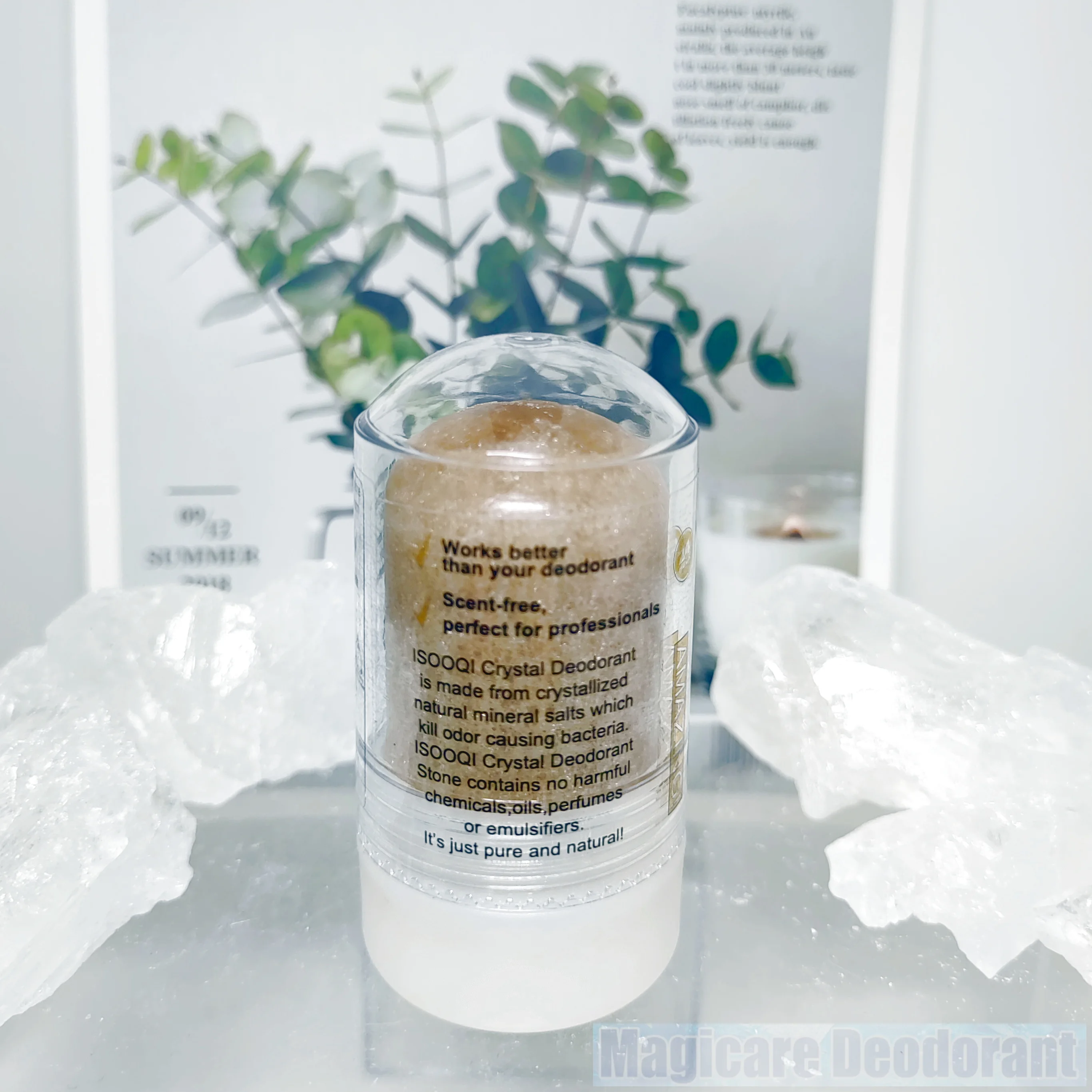 Magicare 60G Black Nigella Seed Alum Stick Potassium Alum Block Antiperspirant Stone Underarm Deodorant Unisex piedra alumbre