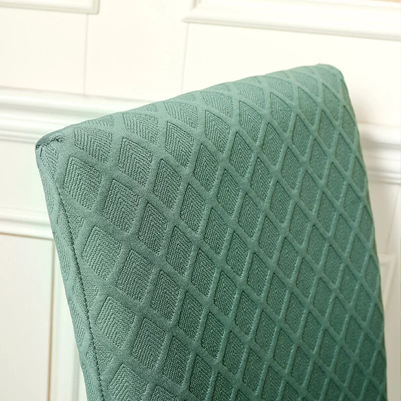 NEW Waterproof Elastic Jacquard Chair Cover for Dining Room Chair Covers for Chairs Kitchen Wedding Hotel Banquet Protector Seat